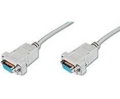Assmann Electronic ASSMANN zero modemo kabelis D-Sub9 f/f 3m masinis smėlio spalvos