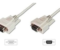 Assmann Electronic DIGITUS Duomenų perdavimo ilgintuvas D-Sub9 M/F 2m serijinis formuotas be