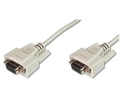 Assmann Electronic ASSMANN nuoseklusis kabelis 3m 2x DSUB 9 smėlio spalvos priskyrimas 1:1 AWG26