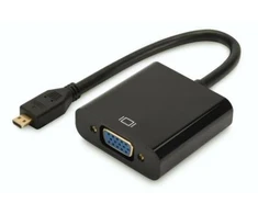 Assmann Electronic DIGITUS keitiklis micro-HDMI į VGA micro HDMI kištukas VGA D-Sub jungtis 3,5 mm garso lizdas juodas