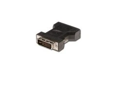 Assmann Electronic ASSMANN DVI-I į VGA adapteris juodas DVI-I 24+5 M VGA HD15 F lizdinė plokštelė