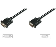 Assmann Electronic ASSMANN DVI prijungimo kabelis DVI(24+1) M/M 2.0m DVI-D Dual Link bl
