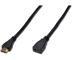 Assmann Electronic ASSMANN HDMI High Speed ilgintuvas A tipas M/F 3.0m su Ethernet Ultra HD 24p auksinis bl