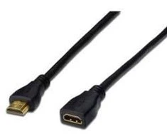Assmann Electronic Assmann elektroninis DIGITUS HDMI prailginimo kabelis 4K/Ultra HD ir 3D + Ethernet jungtis 5 m
