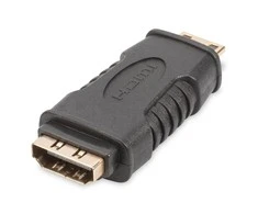 Assmann Electronic ASSMANN HDMI adapteris tipas C - A M/F Ultra HD 60p bl