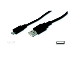 Assmann Electronic ASSMANN Micro USB 2.0 jungties laidas 1,8m