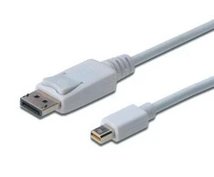 Assmann Electronic ASSMANN kabelis mini DisplayPort kištukas prie displayPort kištukas 2m dvigubas ekranavimas baltas