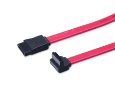 Assmann Electronic ASSMANN SATA jungties laidas, SATA 7pin, L-type, 90°/F - SATA 7pin, L-type/F, 0.5m, tiesus, SATA II/III, raudonas AK-400104-005-R