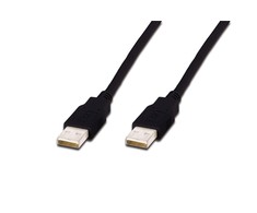 Assmann Electronic ASSMANN USB jungties kabelis tipas A M/M 1.8m USB 2.0 suderinamas bl
