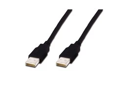 Assmann Electronic ASSMANN USB jungties kabelis tipas A M/M 1.8m USB 2.0 suderinamas bl
