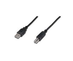 Assmann Electronic ASSMANN USB jungties kabelis tipas A - B M/M 1.0m USB 2.0 tinkamas bl