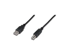 Assmann Electronic ASSMANN USB jungties kabelis tipas A - B M/M 1.0m USB 2.0 tinkamas bl