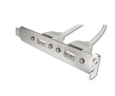 Digitus ASSMANN USB lizdo laikiklio laidas, 2x tipo A-2x5 kontaktų IDC, F/F, 0,25 m, USB 2.0 suderinamas, AK-300301-002-E