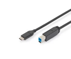 Assmann Electronic ASSMANN USB Type-C jungties kabelis tipas C iki B M/M 1.8m 3A 5GB 3.0 Versija CE bl