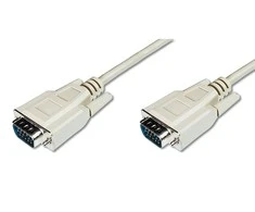 Assmann Electronic DIGITUS VGA Monitorius prijungimo kabelis HD15 M/M 1.8m 3CF/4C be