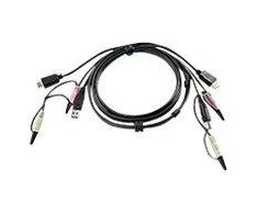 ATEN 2L-7D02UH ATEN USB HDMI su garso KVM kabeliu - 1,8 m