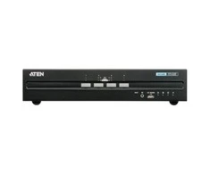 Przełącznik Aten Aten 4-Port USB DVI Dual Ekranas Secure KVM, 3840 x 2160 pikselių, 4K Ultra HD, 7.8 W, Juodas