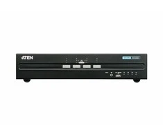 Przełącznik Aten Aten 4-Port USB DVI Dual Ekranas Secure KVM, 3840 x 2160 pikselių, 4K Ultra HD, 7.8 W, Juodas