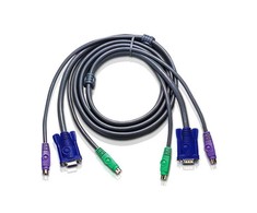 Aten PS/2 - PS/2, 1.8m, Juodas (2L-5002P/C)