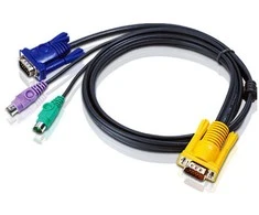 ATEN 2L-5202P ATEN KVM kabelis HD15-SVGA PS/2 PS/2 - 2m