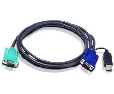 ATEN 2L-5202U ATEN KVM kabelis (HD15-SVGA, USB, USB) - 2m