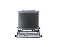ATEN CL5708IN-ATA-AG ATEN KVM 8 prievadų LCD LED 19 + klaviatūra + jutiklinė plokštė USB-PS/2, IP administratorius