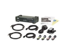 ATEN CS1922M 2 prievadų USB3.0 4K DisplayPort KVMP jungiklis su įmontuotu MST šakotuvu