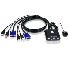 Aten 2 prievadų USB VGA kabelis KVM jungiklis su nuotolinio prievado parinkikliu | Aten | KVM kabelis KVM jungikliai CS22U Ieškoti produkto arba raktinio žodžio 2 prievadų USB VGA kabelis KVM jungiklis su nuotolinio prievado parinkikliu