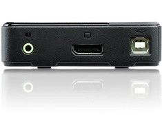 Aten 2 prievadų USB DisplayPort / garso KVM jungiklis (palaiko 4K UHD) | Aten | 2 prievadų USB DisplayPort / garso KVM jungiklis (palaiko 4K ir pridedami laidai)