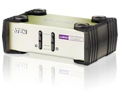 ATEN CS82U-AT ATEN CS82U 2 prievadų PS/2 USB KVM jungiklis, 2x pasirinktiniai KVM kabelių rinkiniai, nemaitinamas