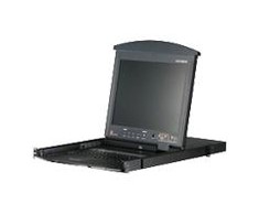 Aten | 8 prievadų Cat 5 dviejų bėgelių 19" LCD KVM komutatorius su Daisy Chain prievadu | KL1508AN-AXA-AG | 1 x USB A tipo lizdas