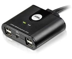 Aten 2 prievadų USB 2.0 periferinio bendrinimo įrenginys | Aten | USB 2.0 | 2 x 4 USB 2.0 periferinio bendrinimo jungiklis