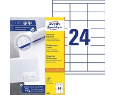 Avery Lipnios etiketės Zweckform 3664 70x33,8mm, A4 100 lapų