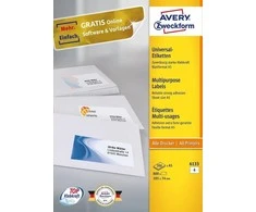 Avery Zweckform LABEL. ZF 6133 A5 105X74MM ETIKETĖ - 6133