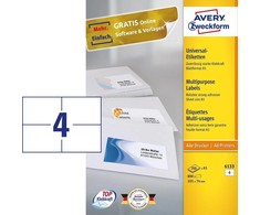 Avery Zweckform LABEL. ZF 6133 A5 105X74MM ETIKETĖ - 6133