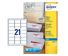 Avery Zweckform ETIKETĖ ZF J8160-25ARK ADRESAS balta - J8160-25
