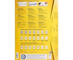 Lipnios etiketės Avery Zweckform, A4, nuimamos, 35.6x16.9mm, 25 lapai, baltos spalvos
