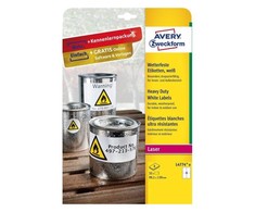 Avery Zweckform etiketės ZF L4774-8, vandeniui atsparios, 99,1 x 139 mm, 8 lapai/32 vnt.