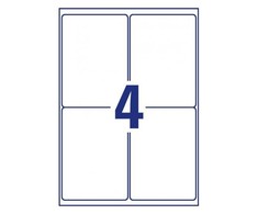 Avery Zweckform etiketės ZF L4774-8, vandeniui atsparios, 99,1 x 139 mm, 8 lapai/32 vnt.