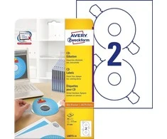 Avery Zweckform Žymės ant CD 117mm 25 lakštų (L6015- 25)