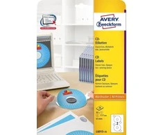 Avery Zweckform Žymės ant CD 117mm 25 lakštų (L6015- 25)