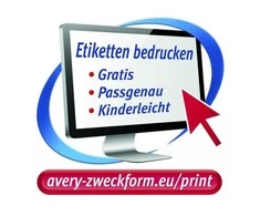 Avery Zweckform Heavy Duty 45,7 x 21,2 mm geltona