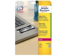 Avery Zweckform TIK.ZF 6129 WED.30 20ARK. SREBRNA ETIKETĖ - L6129- 20