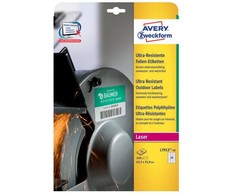 Avery Zweckform itin atsparus A4 63,5x33,9mm balta