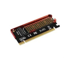 AXAGON PCEM2-S PCI-E 3.0 16x - M.2 SSD NVMe, iki 80mm SSD, žemo profilio, aušintuvas