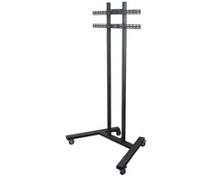 Laikiklis „Tech“ didelis universalus plokščiaekranis vežimėlis / stovas ant grindų (VESA 800 x 600) – 1,8 m Ø50 mm stulpai