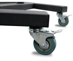 Laikiklis „Tech“ didelis universalus plokščiaekranis vežimėlis / stovas ant grindų (VESA 800 x 600) – 1,8 m Ø50 mm stulpai