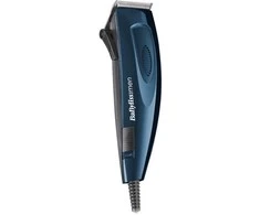 BABYLISS plaukų kirpimo mašinėlė E695E Garantija 36 mėn., Virvelinė, Ilgio žingsnių skaičius 8, Baterija žemos indikacijos, Mėlyna