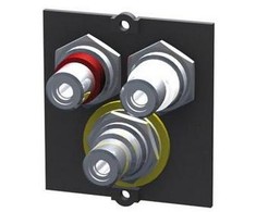 AV adapteris Bachmann RCA (Cinch) x2 - RCA (Cinch) x2, juodas (917.026)