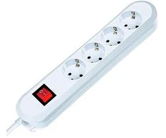 Bachmann lizdų juosta SMART 4 krypčių, balta 1,5 m, su jungikliu